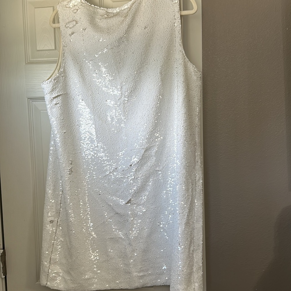 Madewell  White Sequin Dress - Picture 3 of 10
